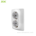EU stanard socket Affordable hidden wall safe socket